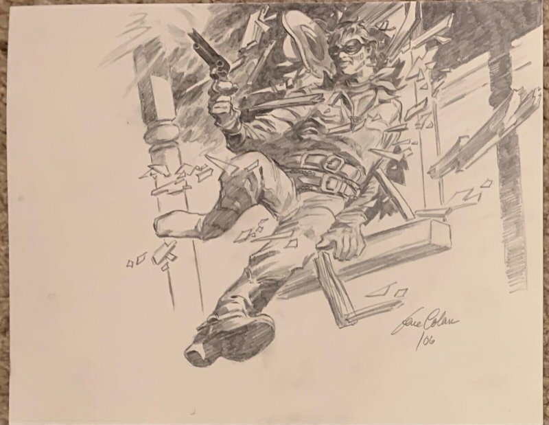 Original GENE COLAN 2006 LONE RANGER Comic Art Sketch!