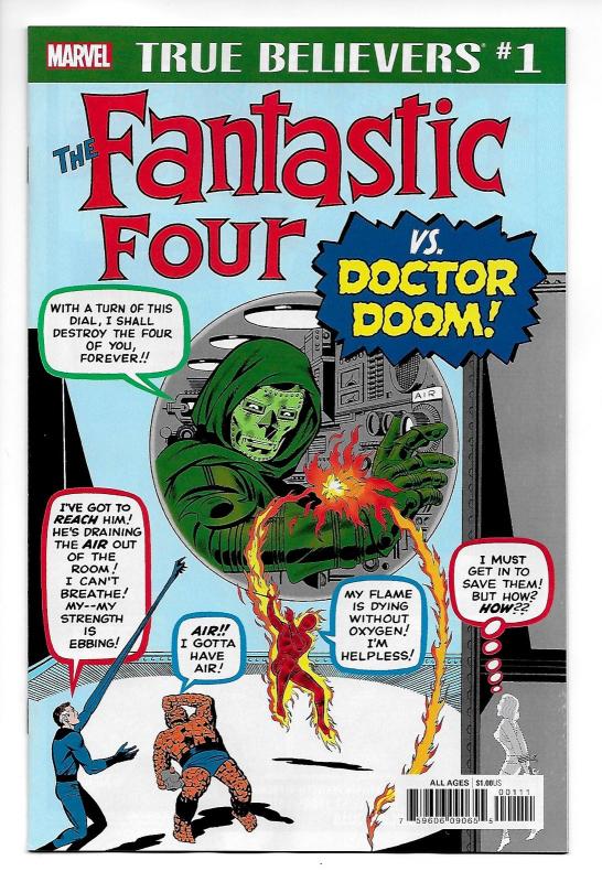 True Believers Fantastic Four vs Doctor Doom #1 (Marvel, 2018) NM