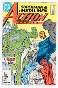 Action Comics #590 John Byrne Superman Metal Men FN+