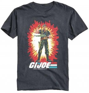 GI JOE A REAL AMERICAN HERO VINTAGE BLACK T/S