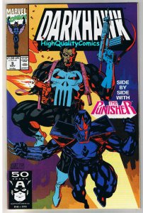 DARKHAWK #9, NM+, Punisher, Psychotics, Mike Manley, 1991, more in store