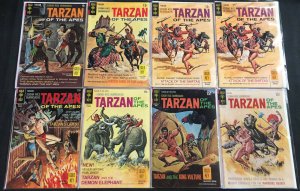 GOLD KEY TARZAN BRONZE AGE COMIC LOT 8PC (VF)