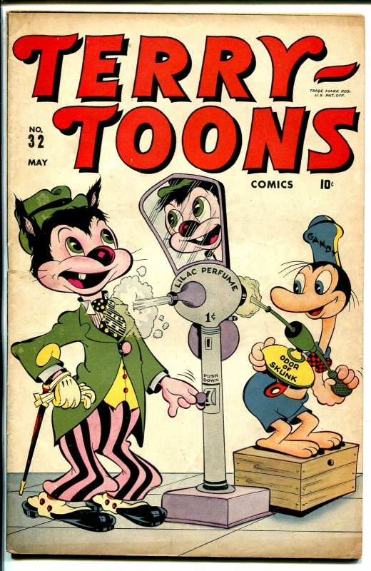 Terry-Toons #32 1945-Timely-Gandy Goose & Sourpuss-WWII era humor-VF