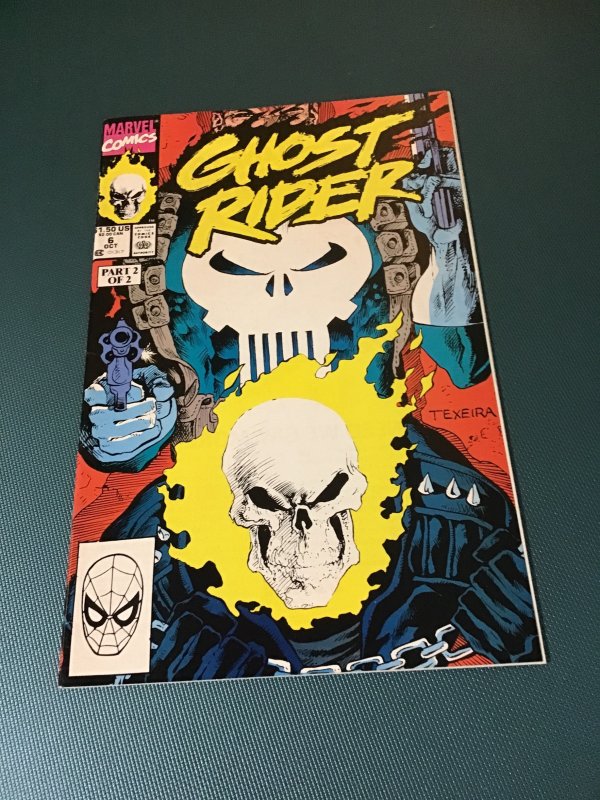 Ghost Rider #6 (1990) Punisher x-over key! High-Grade NM- Wow!