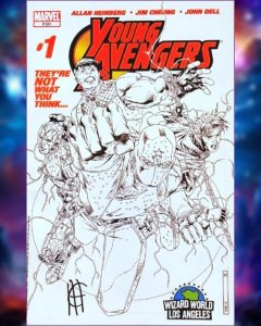 Young Avengers #1 GRAIL~KEY! RARE Wizard LA Cover (2005) 1st APP NEW TEAM! Kate