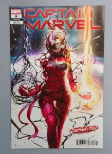 Captain Marvel #8 NM- Carnage Red Variant Edition, Marvel 2019 FE1