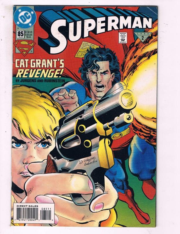 Superman #85 VF DC Cat Grant's Revenge Comic Book Jurgens DE10