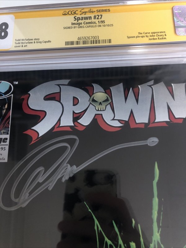 Spawn (1995) # 27 (CGC 9.8 SS) Signed Greg Capullo * Image Comics * Census = 7