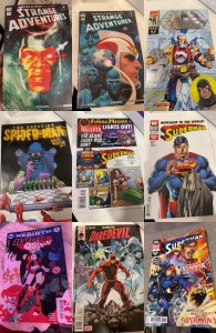 Lot of 9 Comics (See Description) Batman, Adam Strange, Superman, Super Soldi...