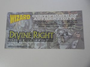 Divine Right #1/2 Wizard Exclusive W/COA VF/NM Condition