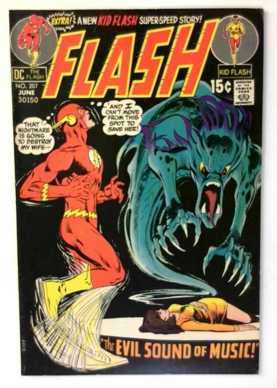 Flash #207 DC 1971 FN/VF Bronze Age 1st Printing Comic Book