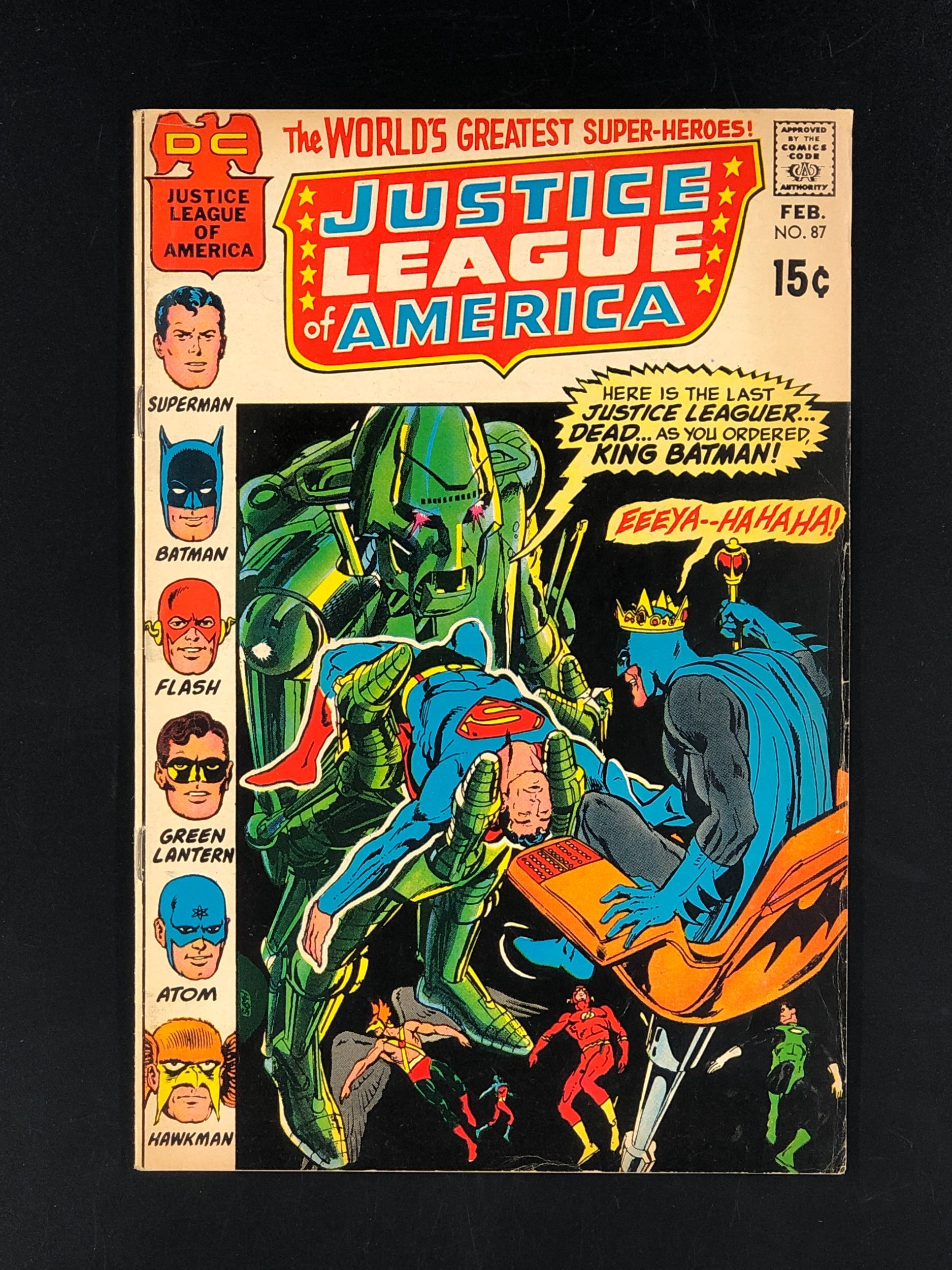 Justice League Of America 87 1971 Fn 1st Appearance Of The Heroes Of Angor Comic Books 9734