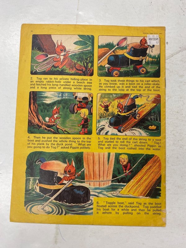 Pippin 22nd July 1967 UK Comic Magazine 11 KM45