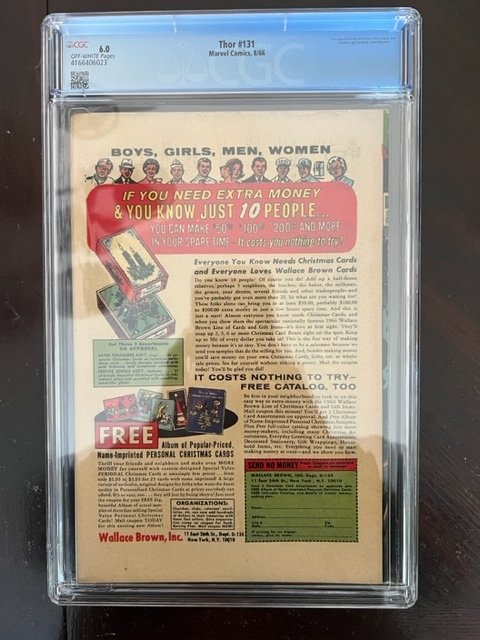 Thor #131 (1966) - CGC 6.0 - Strike from Space!