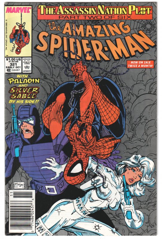 The Amazing Spider-Man #321 (1989) Todd McFarlane artwork, Newsstand edition