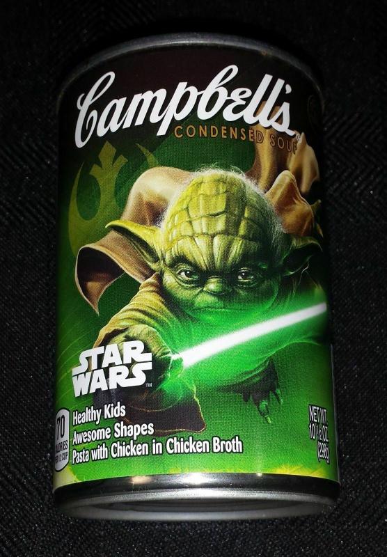 Limited Edition Star Wars Force Awakens Yoda Campbell's Soup - New!