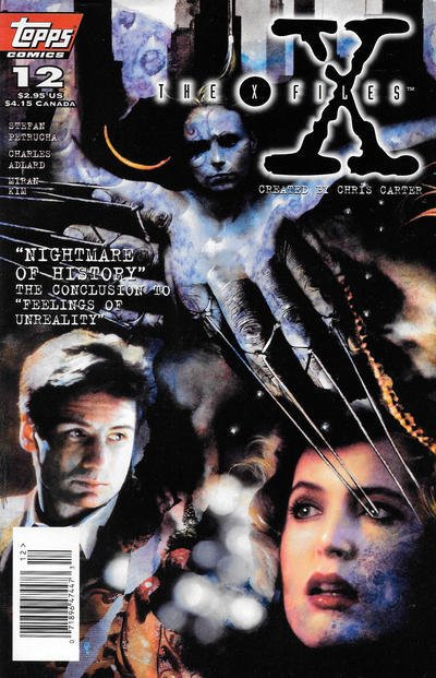 X-Files, The #12 (Newsstand) FN ; Topps | David Duchovny Gillian Anderson
