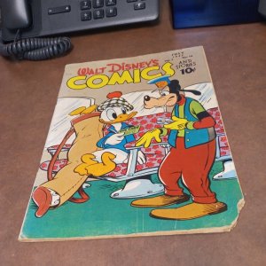 WALT DISNEY'S COMICS #82 Ticket Please! Golden Age 1947 Dell goofy donald duck