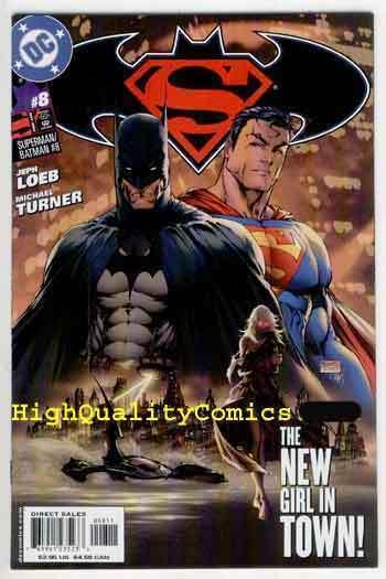 SUPERMAN / BATMAN #8, NM+, 1st printing, SuperGirl, Jeph Loeb, Michael Turner