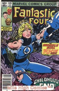FANTASTIC FOUR  (1961 Series)  (MARVEL) #245 NEWSSTAND Fair Comics Book