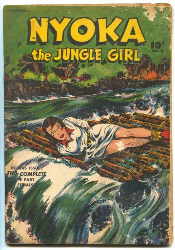 Nyoka The Jungle Girl #4 1946- bondage cover G/VG