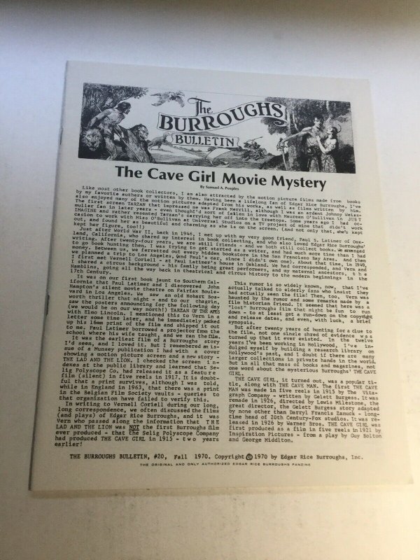 The Burroughs Bulletin 20 Nm Near Mint Magazine