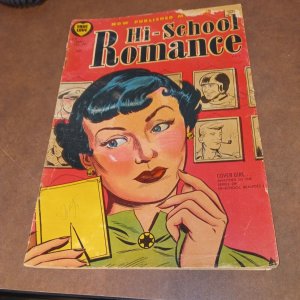 Hi-School Romance #39 golden age 1955 Harvey Comics precode Cover Girl good art