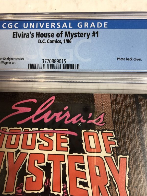 Elvira’s House Of Mystery (1986) # 1 (CGC 9.4 WP) Canadian Price Variant CPV !