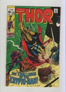 The Mighty Thor #174 - 1st App Crypto-Man - 1970 (Grade 7.0) WH