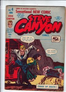 Steve Canyon 4 strict FN 6.0 Big Red!  more Golden Age comics@Kermitspad!
