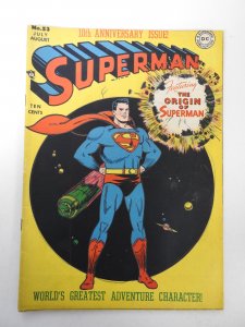 Superman #53 (1948) Origin of Superman Retold! VG Condition see desc