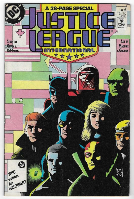 Justice League International #7 Direct Edition (1987)