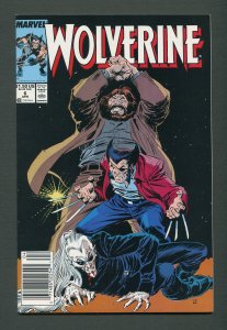 Wolverine #6  / 8.5 VFN+  (1988 1st Series) Newstand