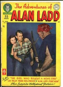 ADVENTURES OF ALAN LADD #3-PHOTO COVER-Golden Age VG 