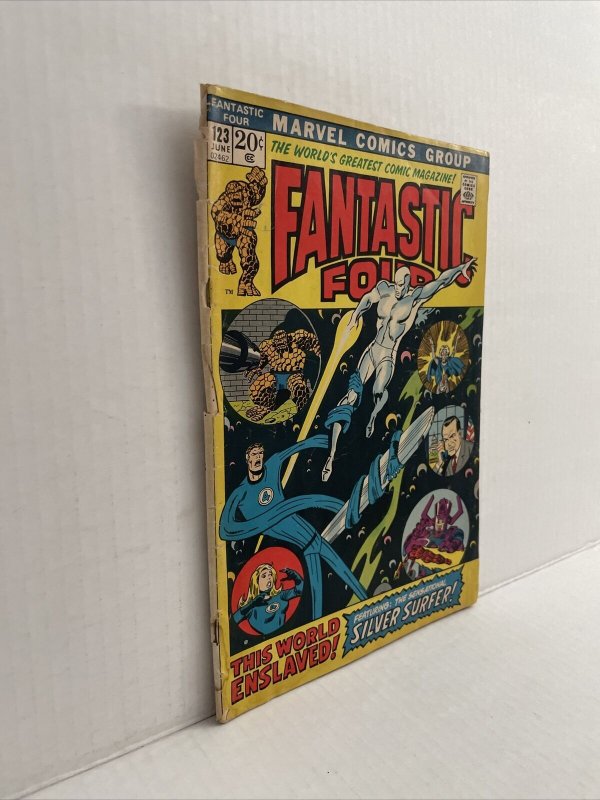 Fantastic Four #123 Galactus And Silver Surfer App. President Nixon