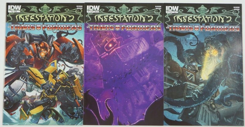 Infestation 2: Transformers #1-2 VF/NM complete series + variant - idw comics