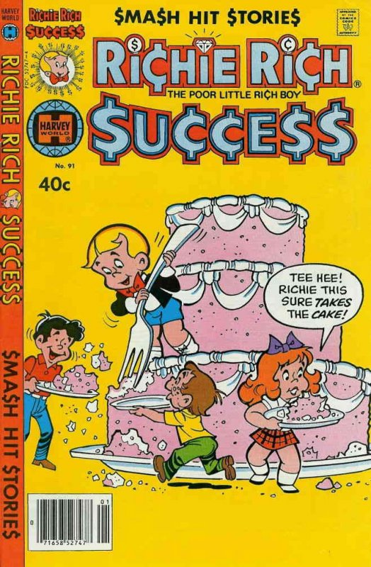 Richie Rich Success Stories #91 VG ; Harvey | low grade comic All Ages 1980 Cake