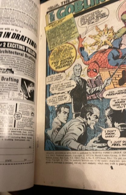 The Amazing Spider-Man Annual #9 (1973) green Goblin high grade retold