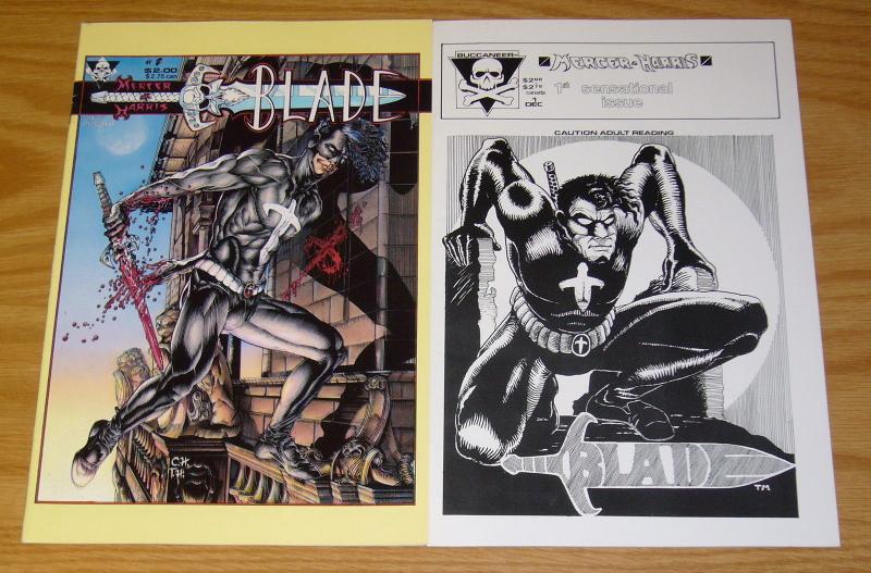 Blade #1-2 VF complete series EARLY WORK BY TONY HARRIS super rare 1989 