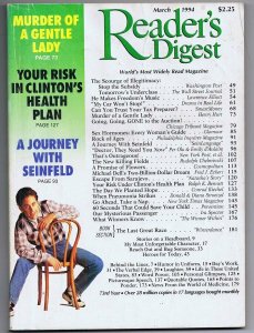ORIGINAL Vintage March 1994 Reader's Digest No Label Jerry Seinfeld