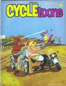 CYCLEtoons #8 POOR ; Petersen | low grade comic April 1969 motorcycle