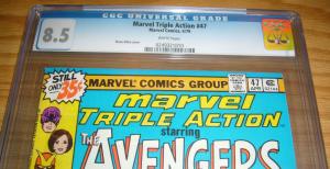Marvel Triple Action #47 CGC 8.5 reprints avengers 54 1st ultron - steve ditko