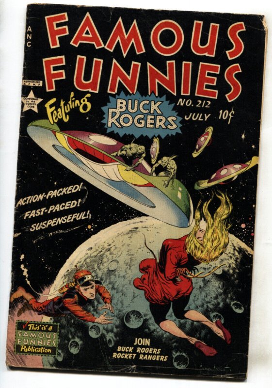 Famous Funnies #212 FRANK FRAZETTA COVER-Golden-Age comic book