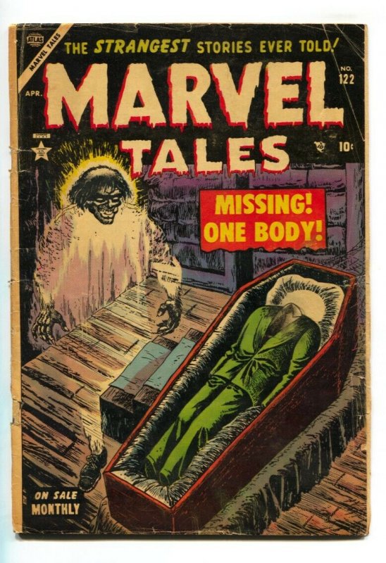 Marvel Tales #122 1954-Atlas-headless corpse-pre-code horror--Joe Kubert-G+