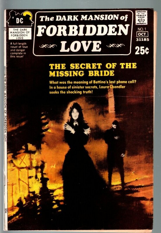 DARK MANSION OF FORBIDDEN LOVE #1-RARE DC ROMANCE/HORROR TITLE-UNIQUE! VG+