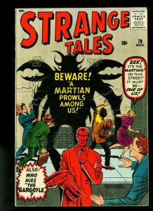 Strange Tales #78 1960- Antman Prototype issue- Ditko- Kirby- FN 