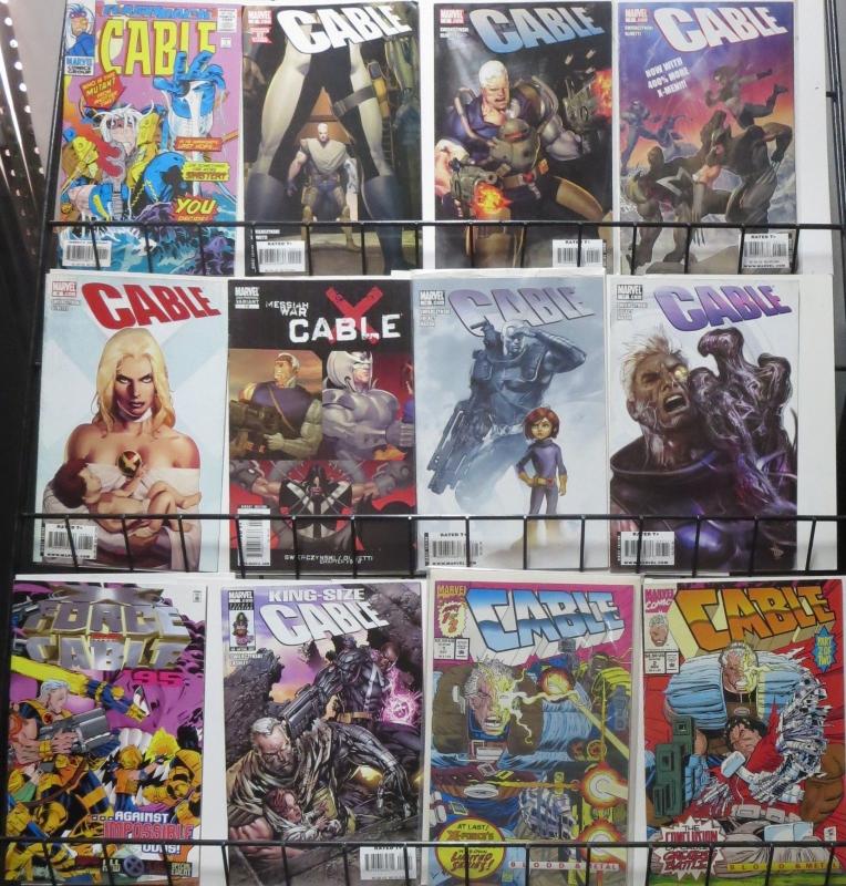 CABLE COLLECTION!60 issues! X-MEN from the future do some killing! FINE/+