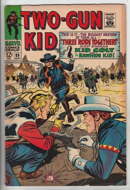 Two-Gun Kid #89 (Sep-67) FN/VF Mid-High-Grade Rawhide Kid and Kid Colt Wow!