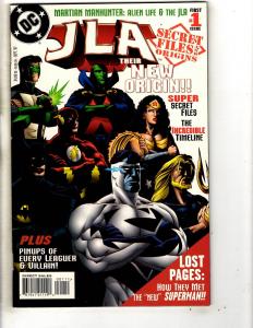 Lot Of 7 JLA DC Comic Books Secret Origins 1 Files 1 3 + Annual 1 2 3 4 CR21