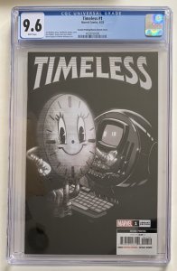 (2021) Timeless #1 1:50 Ramos Miss Minutes 2nd Print Variant Cover CGC 9.6